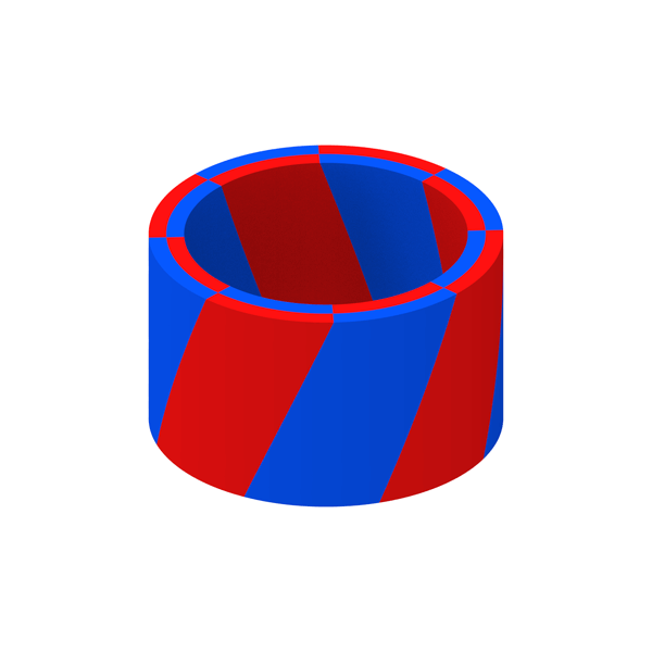 Schuine_magnetisatie Skewed magnetisatie